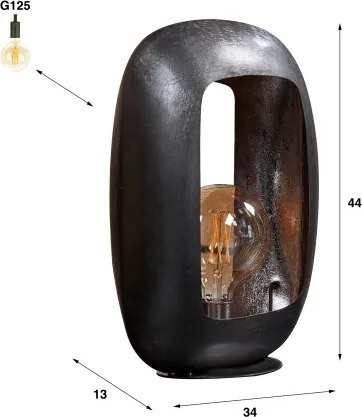 Stolová lampa 71-99 Arch 1L Black Nikel - Komfort-nábytok