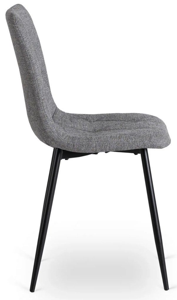 PROXIMA.store - Čalúnená jedálenská stolička ROBIN 2 FARBA: čierna