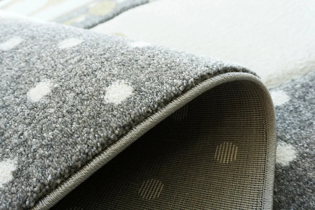 BE Koberec Smart Kids 22414 GREY – sivý obdĺžnikový Rozmer: 140x190 cm