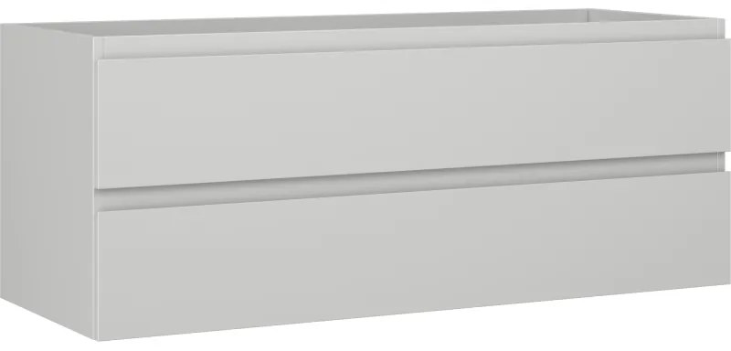 Mexen Orio, kúpeľňová skrinka 120 cm, 2 zásuvky, sivá matná, 91A10-12047-2-BFF62