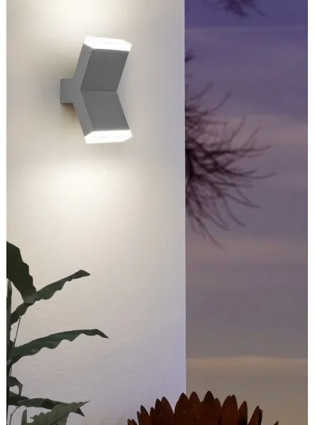 Eglo 96706 - LED Nástenné svietidlo CANTZO 2xLED/4W/230V šedá