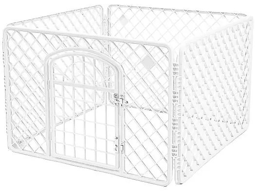 Ohrádka pre domácich miláčikov biela