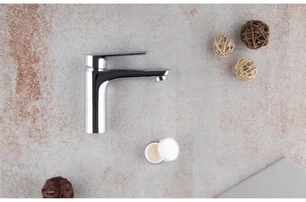 KFA Armatura 5022-815-00 - Umývadlová batéria + výpust TANZANIT 15,4 cm l. chróm