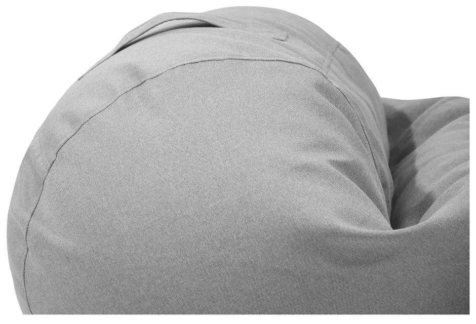 Svetlosivý detský sedací vak Roll 80 – SLOWDOWN