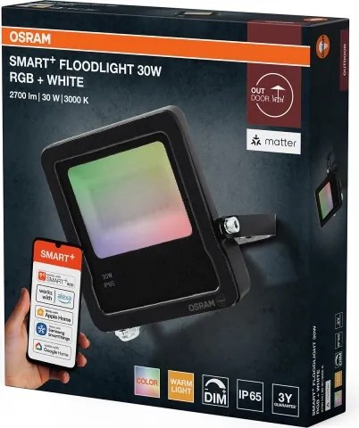 Osram - LED RGBW stmievateľný reflektor SMART+ FLOODLIGHT LED/30W/230V IP65 Wi-Fi