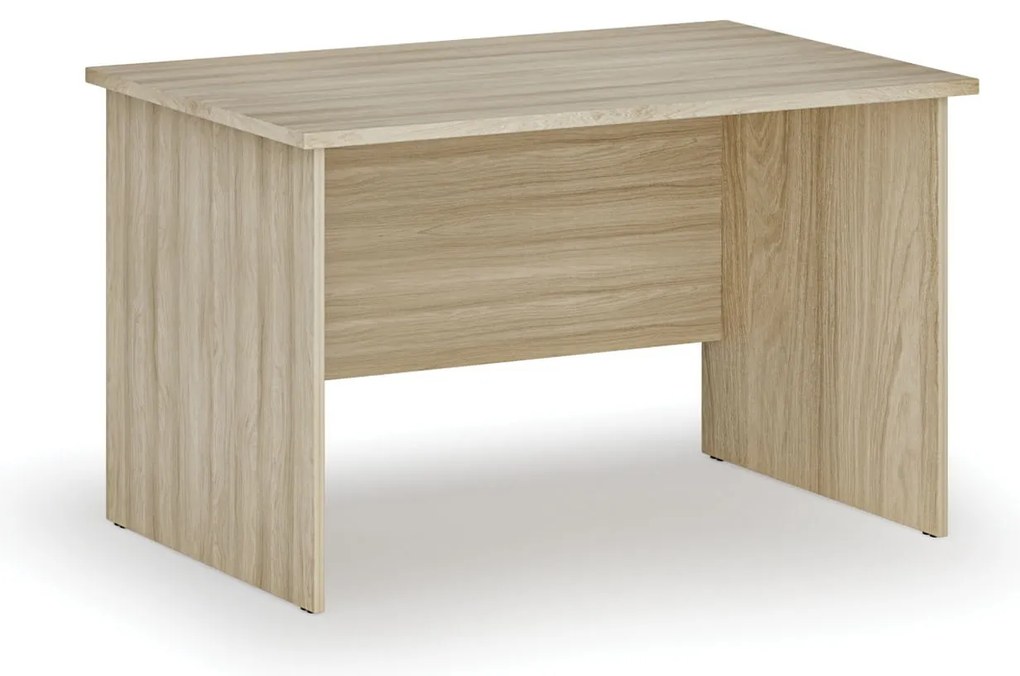 Kancelársky písací stôl PRIMO WOOD, 120x80 cm, dub prírodný