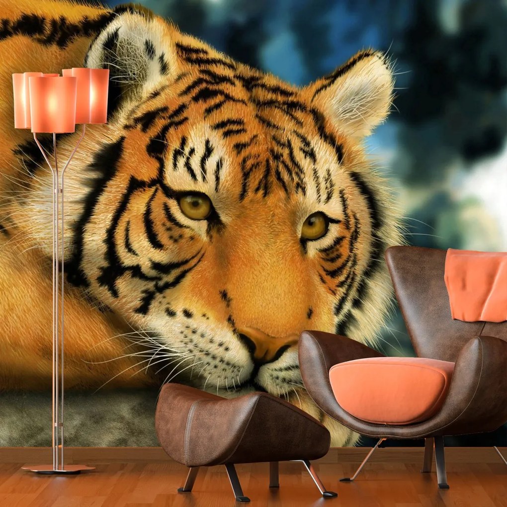 Sablio Tapeta Tiger - 125x75 cm