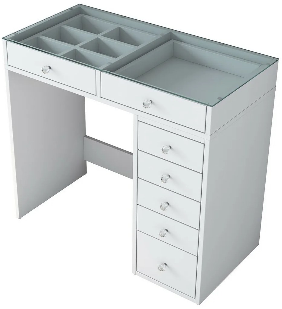 Kozmetický stolík Aurora White
