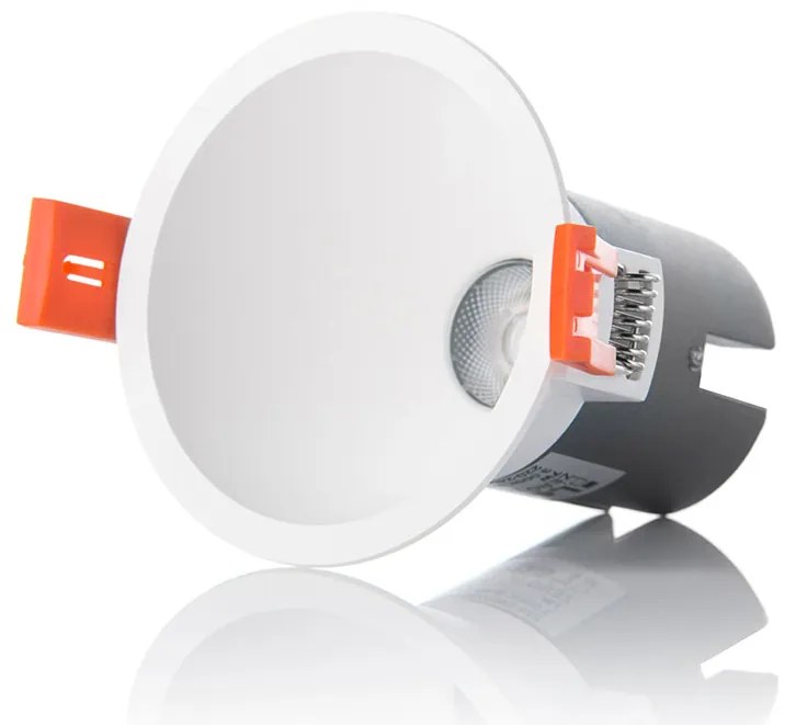 LED2 Kúpeľňové zápustné bodové LED osvetlenie ZERO, 10W, denná biela, okrúhle, biele, IP43