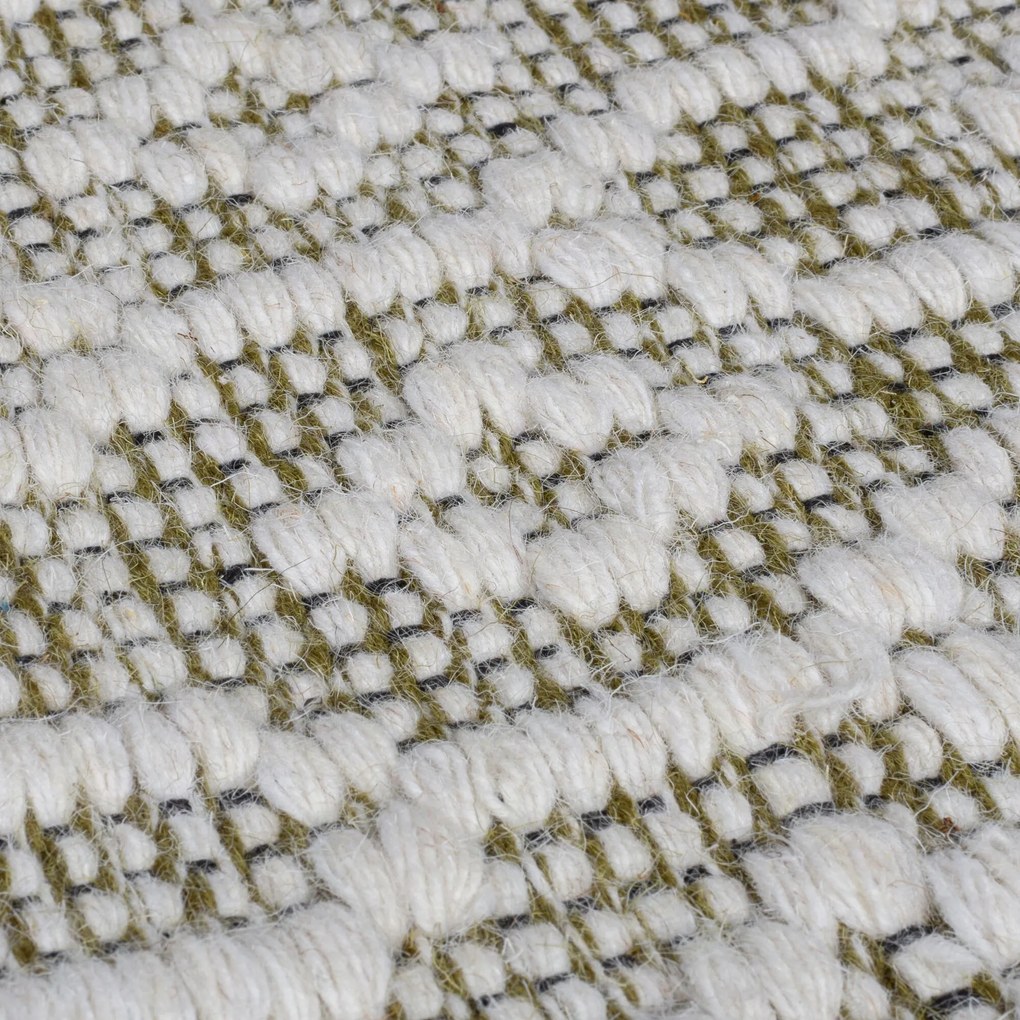 Flair Rugs, Ručne tkaný kusový koberec Nur Wool Dream Green, 160x230, zelená, obývacia izba