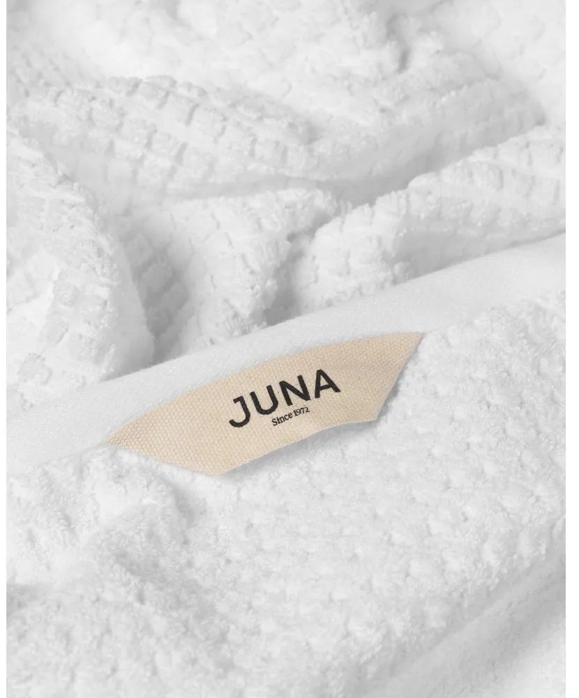 Biela froté osuška z Bio bavlny 70x140 cm Check – JUNA