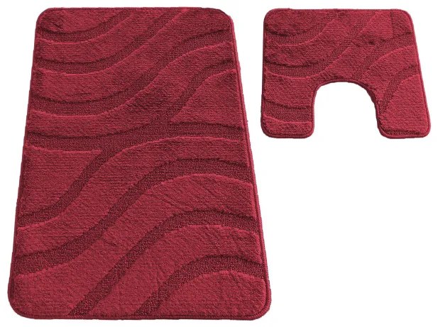 Sada kúpeľňových koberčekov Montana Symphony Barn Red