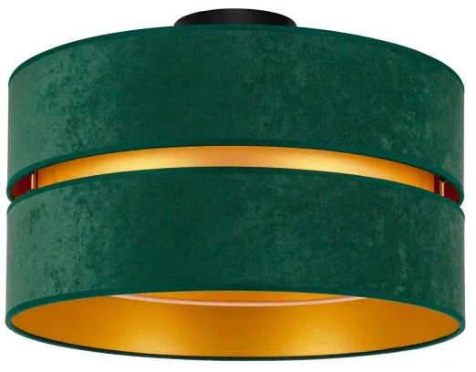 Duolla - Stropné svietidlo DUO 1xE27/40W/230V pr. 40 cm zelená/zlatá