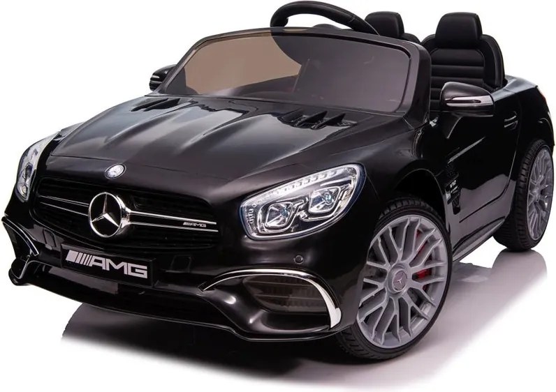 LEAN CARS Autobatéria Mercedes SL65 S Čierne lakované LCD