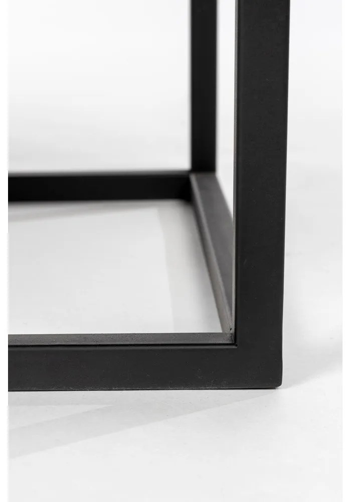 Čierna ratanová vinotéka na 8 fliaš, 80x100 cm Guuji - White Label