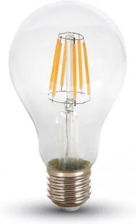 LED žiarovka E27 8W filament A67 Farba svetla: Studená biela 6000K