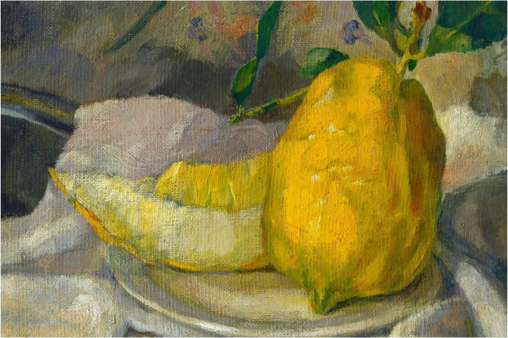 Obraz - French 19th Century, Melon and Lemon, reprodukcia (90x60 cm)