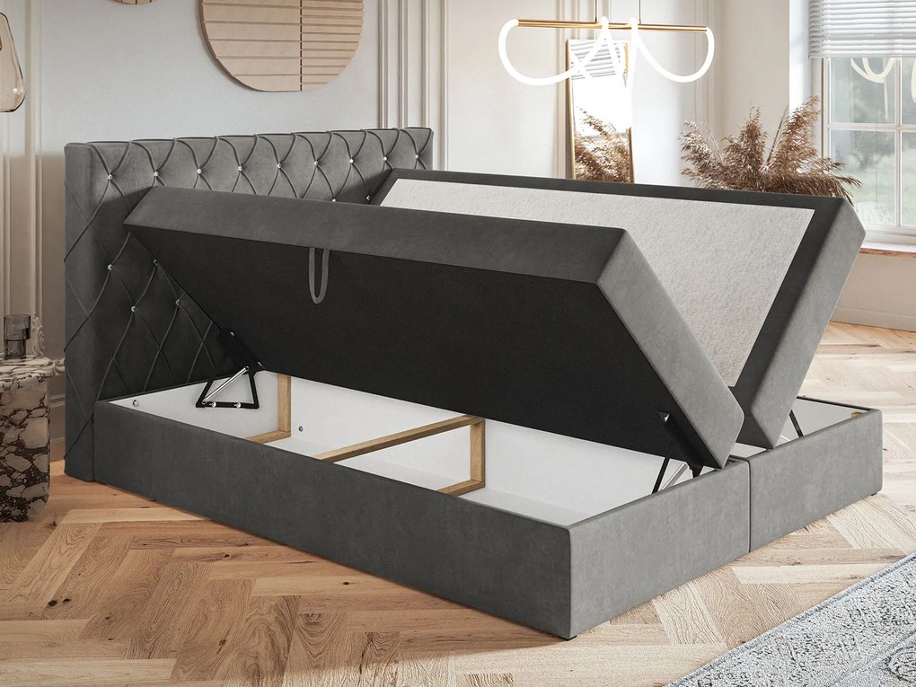 PROXIMA.store - Kontinentálna boxspring posteľ MILLA ROZMER: 120 x 200 cm, TYP MATRACA: BONELLOVÉ PRUŽINY, VRCHNÝ MATRAC (TOPPER): BEZ TOPPERU