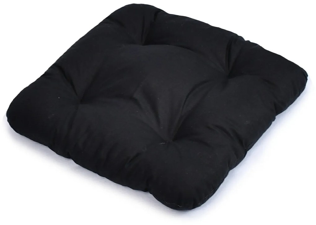 Podsedák na stoličku 40x40 cm - čierny