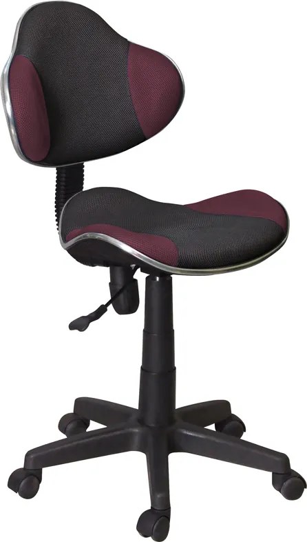 SIGNAL Q-G2 kancelárska stolička fialová / čierna