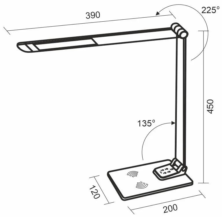 Moderné svietidlo NEDES LED lampička JULIET DL5303/B