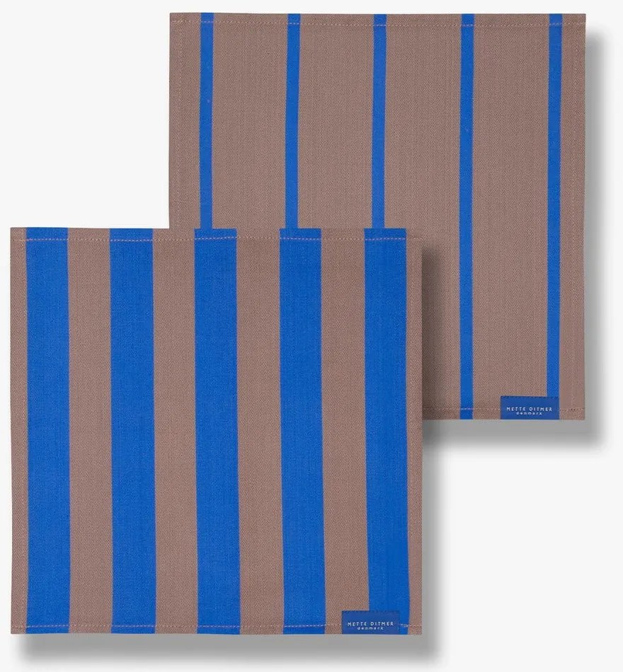 Textilné obrúsky v súprave 2 ks Stripes – Mette Ditmer Denmark