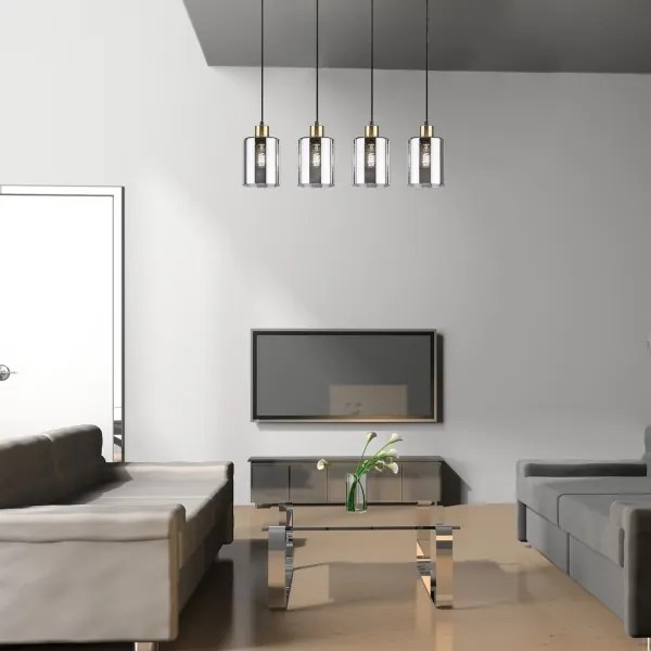 Rabalux 72247 - Luster na lanku PEREZ 4xE27/40W/230V