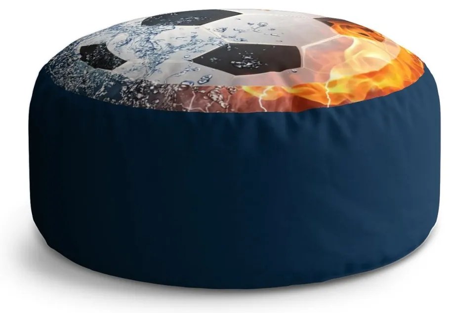 Taburet Circle futbalová lopta, tmavo modrá