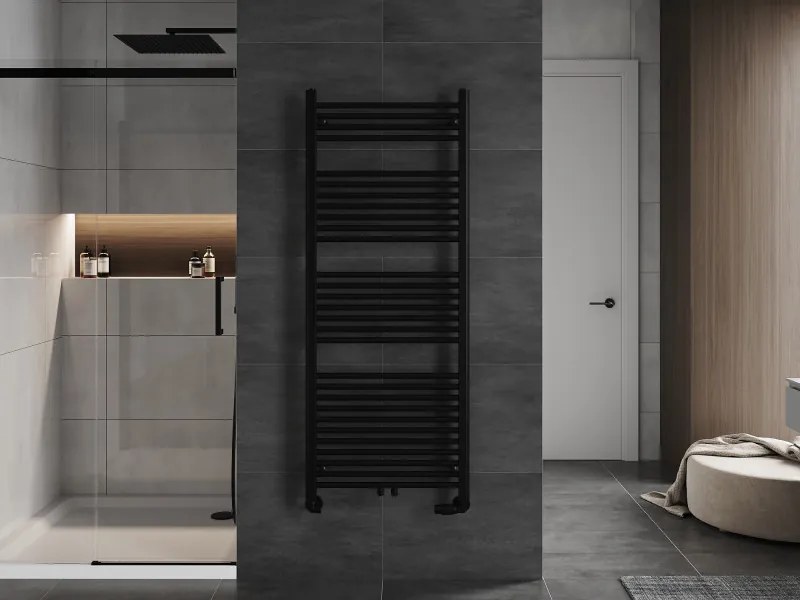 Mexen Mars, vykurovacie teleso 1500 x 600 mm, 729 W, čierna, W110-1500-600-00-70