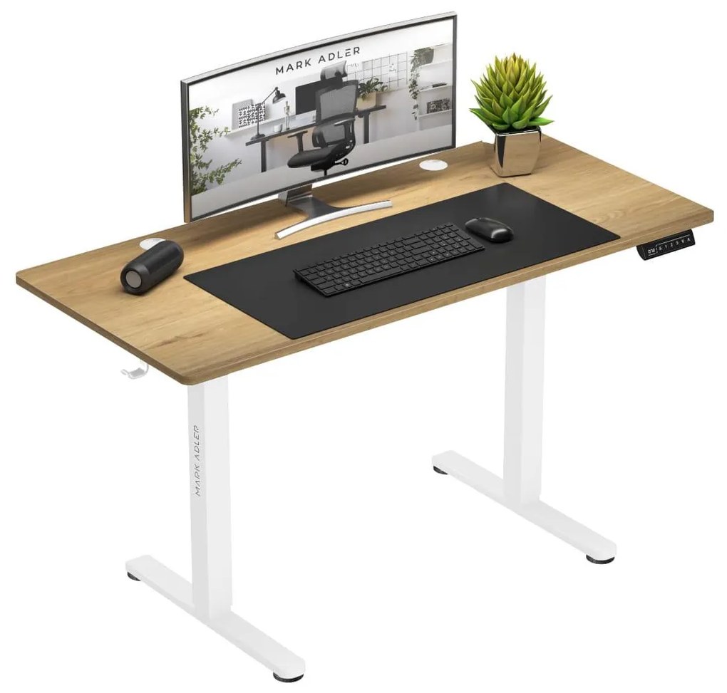 Elektricky nastaviteľný PC stolík Legend 7.0 (biela + craft). Akcia -20%. Vlastná spoľahlivá doprava až k Vám domov. 1087587