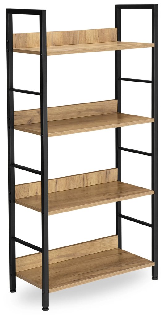 Regál VARBERG černý/craft