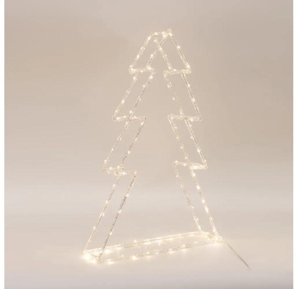 LED vonkajšia vianočná dekorácia 120xLED/2,1W/230V IP44 teplá biela stromček 60 cm