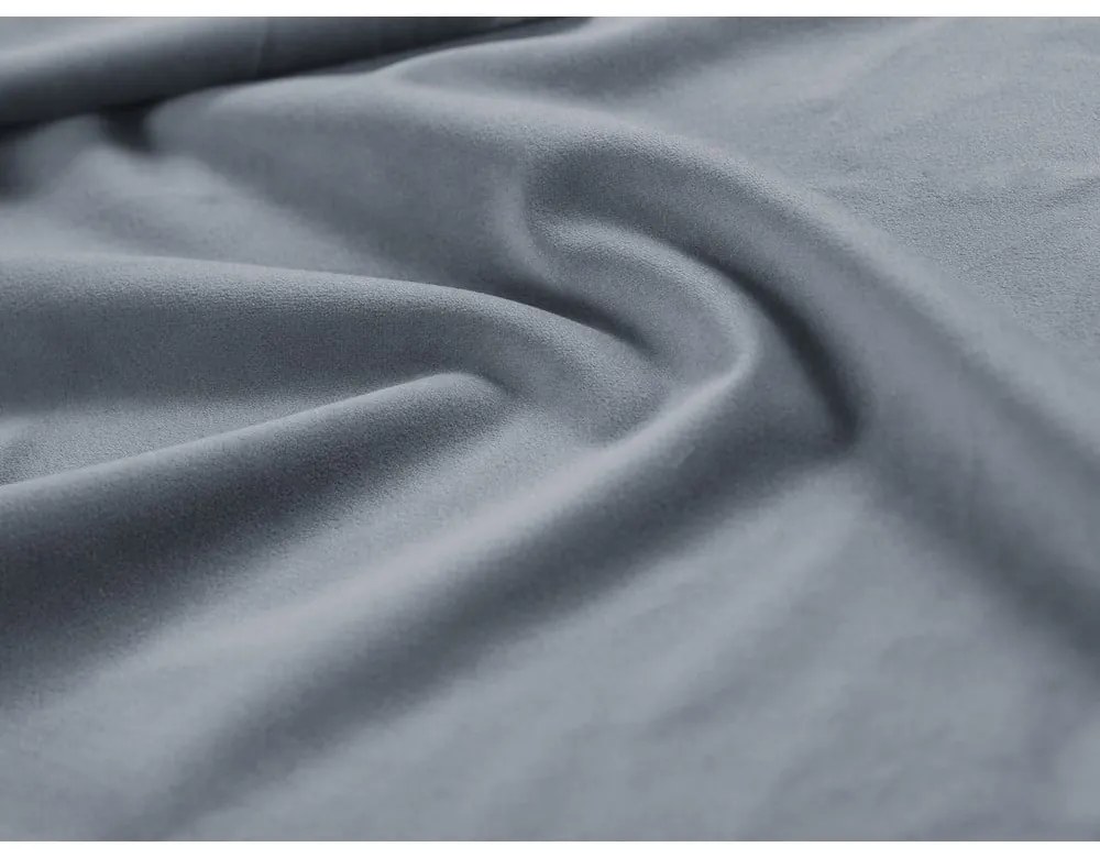 Svetlomodrá čalúnená dvojlôžková posteľ s úložným priestorom s roštom 160x200 cm Casey – Mazzini Beds