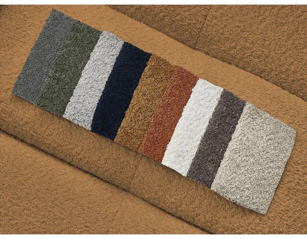 Čalúnená dvojlôžková posteľ s úložným priestorom s roštom 180x200 cm v horčicovej farbe Mont Blanc – Bobochic Paris