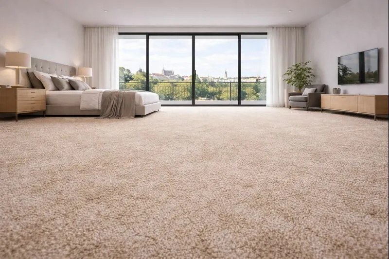 ITC, Koberec metráž Serenade 109, na mieru, šíře 4m,5m, béžová, filc, obývacia izba