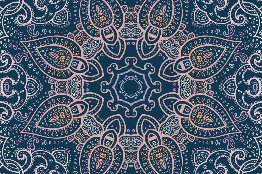 Tapeta Mandala s indickým nádychom