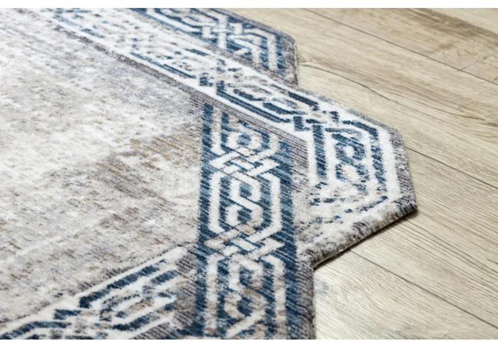 Kusový koberec Rám sivomodrý 160x220cm