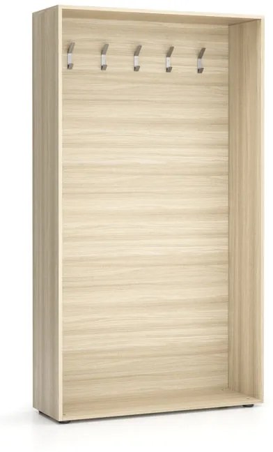 PLAN Šatníková stena BORDER, 5 háčikov, dub prírodný