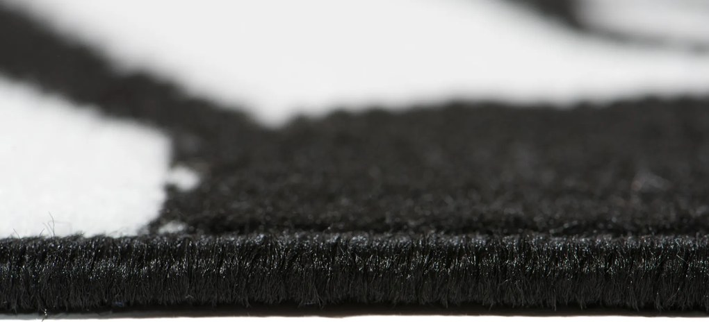 TA Koberec Z907D BLACK MAYA PP EYM Sivý Obdĺžnikový Rozmer: 200x200 cm