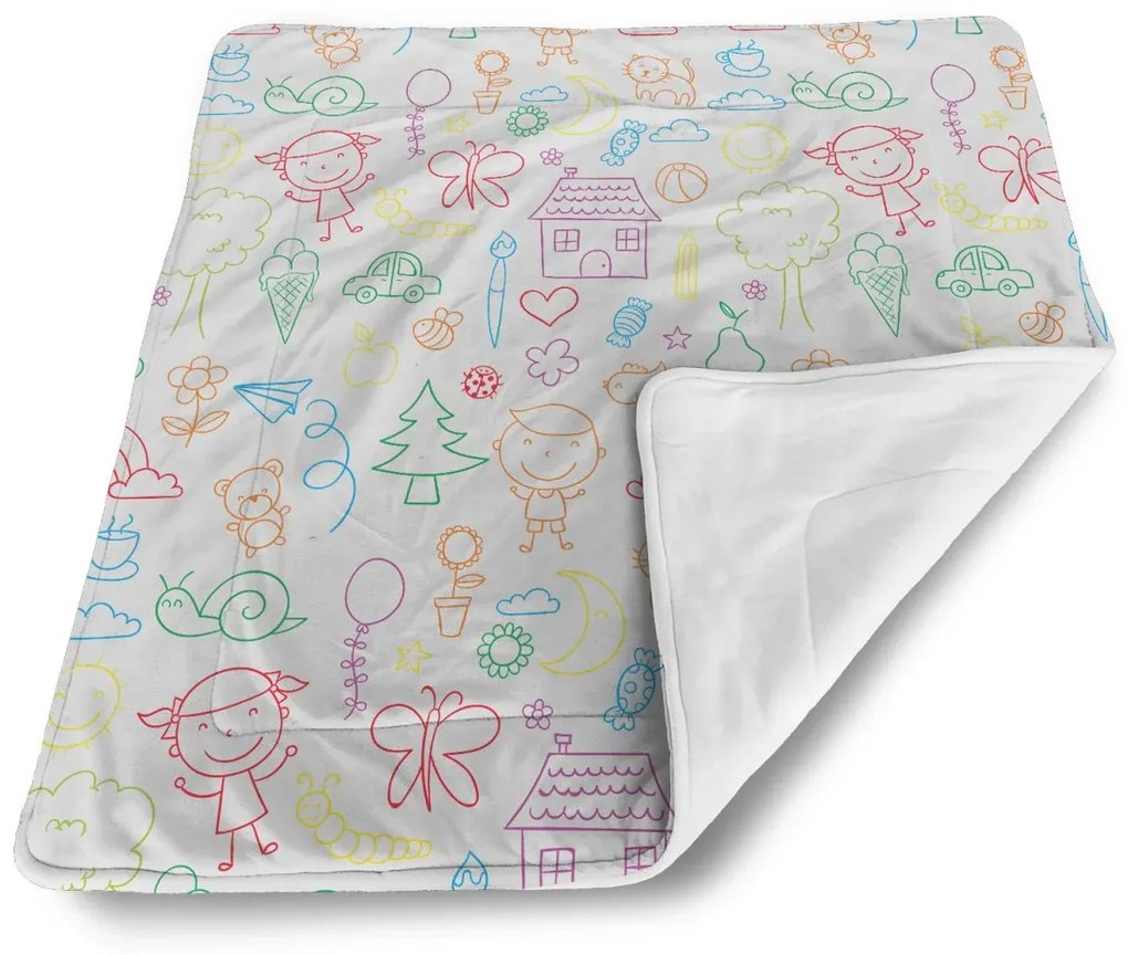 Sablio Deka pre bábätko Farebná škôlka - 80x100 cm