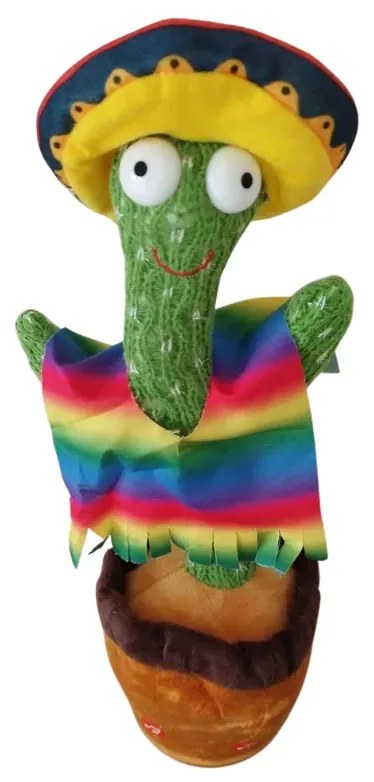 Interaktívny hovoriaci a spievajúci kaktus s oblečením - na batérie - Chosé