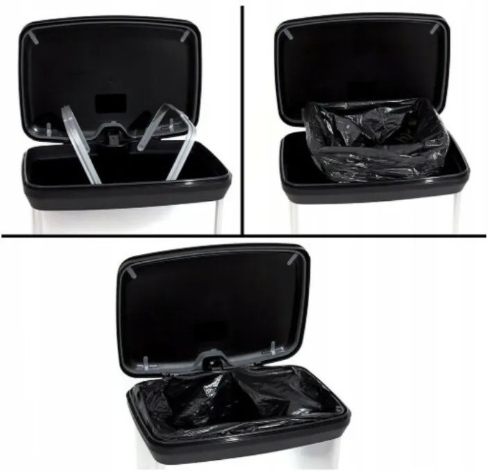 Curver Odpadkový kôš Rectangular 50 l, čierna