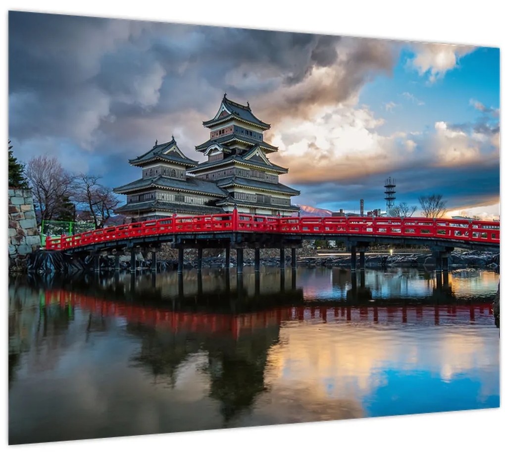 Sklenený obraz - Japonsko (70x50 cm)