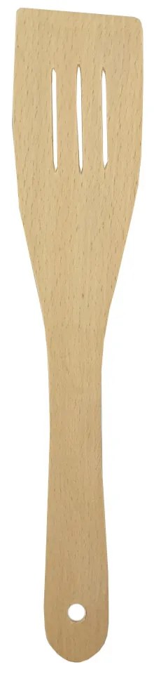AMADEA Drevená obracačka rovná s drážkami, masívne drevo, 28 cm