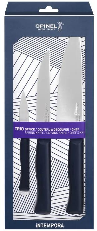 Opinel Intempora Trio sada 3 nožov, kuchársky nôž, nôž na krájanie a nôž na zeleninu, 002224