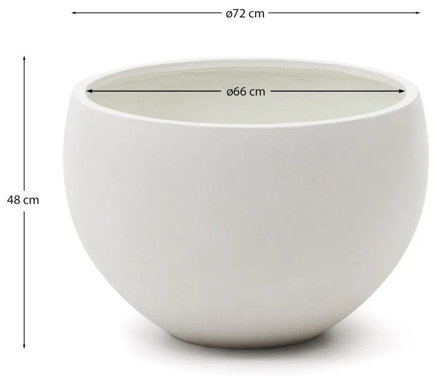 Kvetináč z cementu ø 72 cm Grau – Kave Home