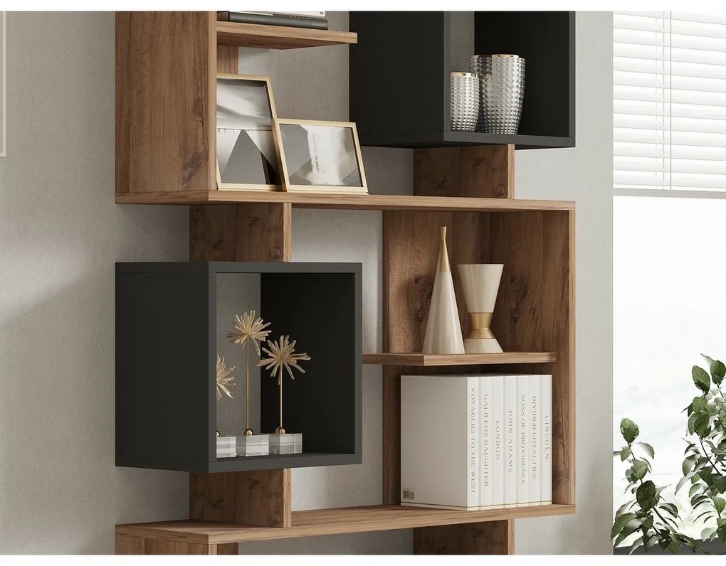 Knižnica Icardi Anthracite a Atlantic Pine