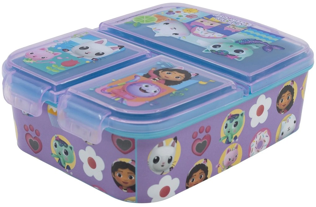 Multibox na desiatu Gábinin kúzelný domček s 3 priehradkami | Bez obsahu BPA