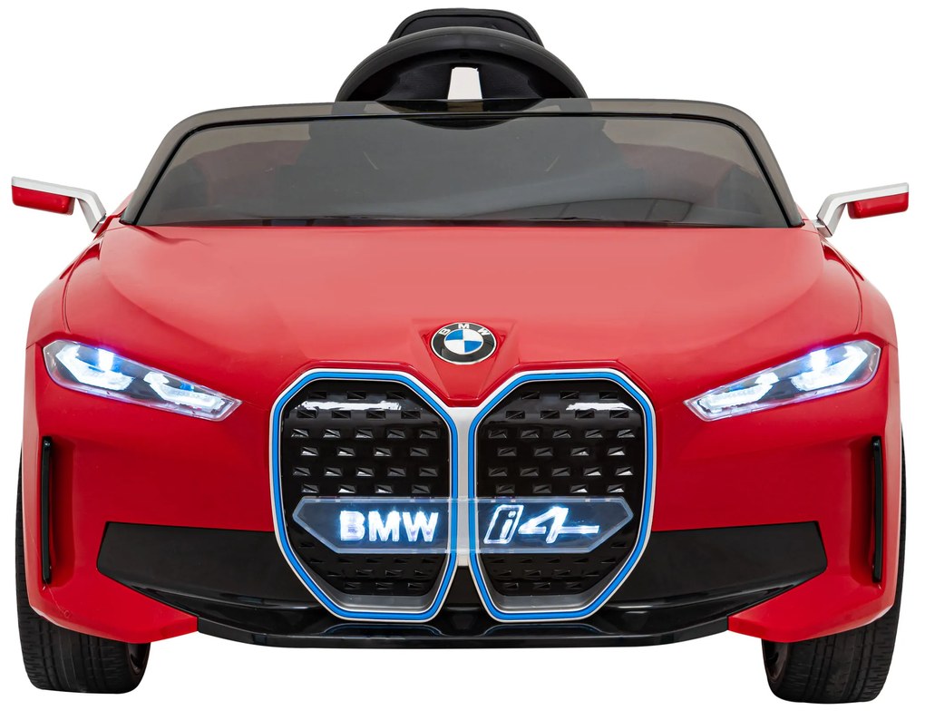 BMW i4 auto na batérie pre deti červené + diaľkové ovládanie
