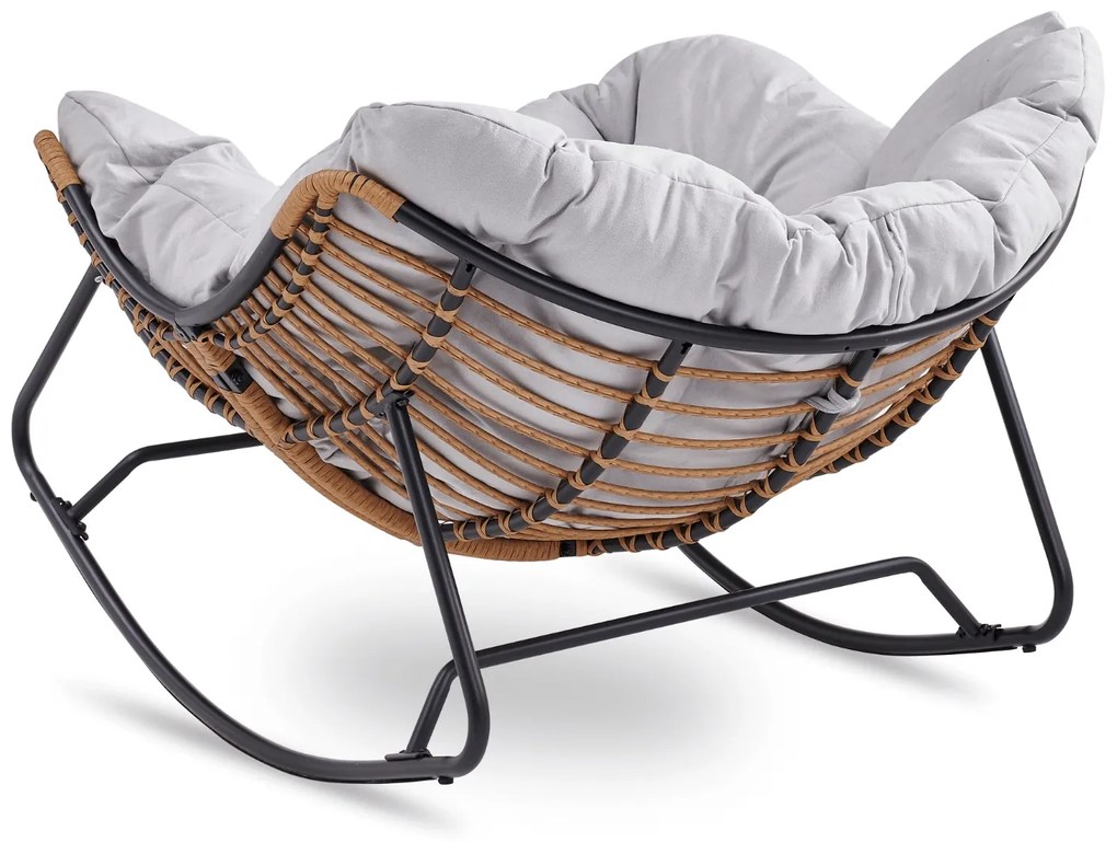 PROXIMA.store - Dizajnové hojdacie záhradné kreslo ELTON FARBA: zelená